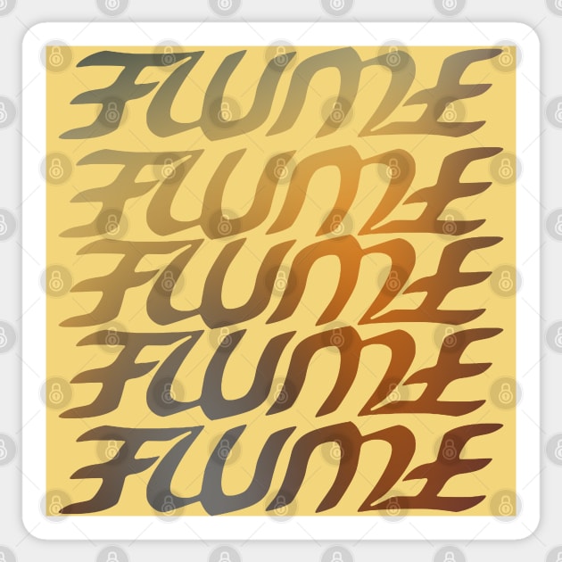 Hi This Is Flume Logo Multi-Coloured 6 Sticker by fantanamobay@gmail.com